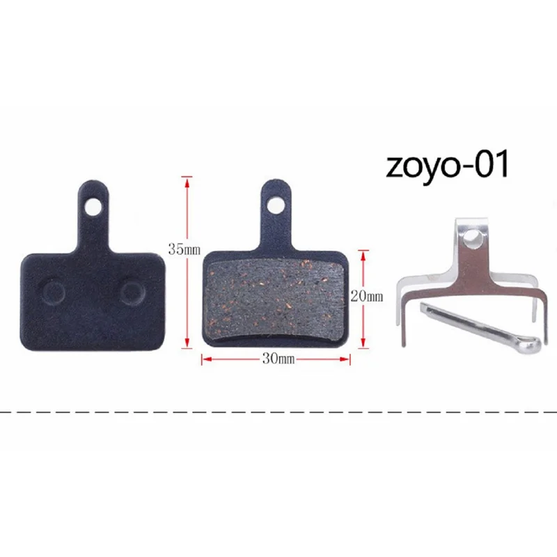 ZOYOSPORTS 1 Pair Mountain Bike Disc Brake Pads Semi-Metallic Resin Pads for M355 M446 XT Hydraulic Disc Brakes - zoyo-01