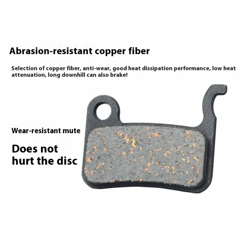 ZOYOSPORTS 1 Pair Mountain Bike Disc Brake Pads Semi-Metallic Resin Pads for M355 M446 XT Hydraulic Disc Brakes - zoyo-01
