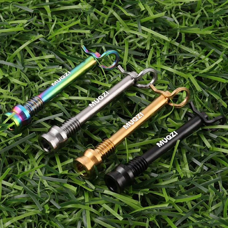 MUQZI 1 Pair XT XTR Disc Brake Caliper Titanium Alloy Pin M4 Fixed Thread Bike Brake Pad Retaining Pin with Circlips - Colorful
