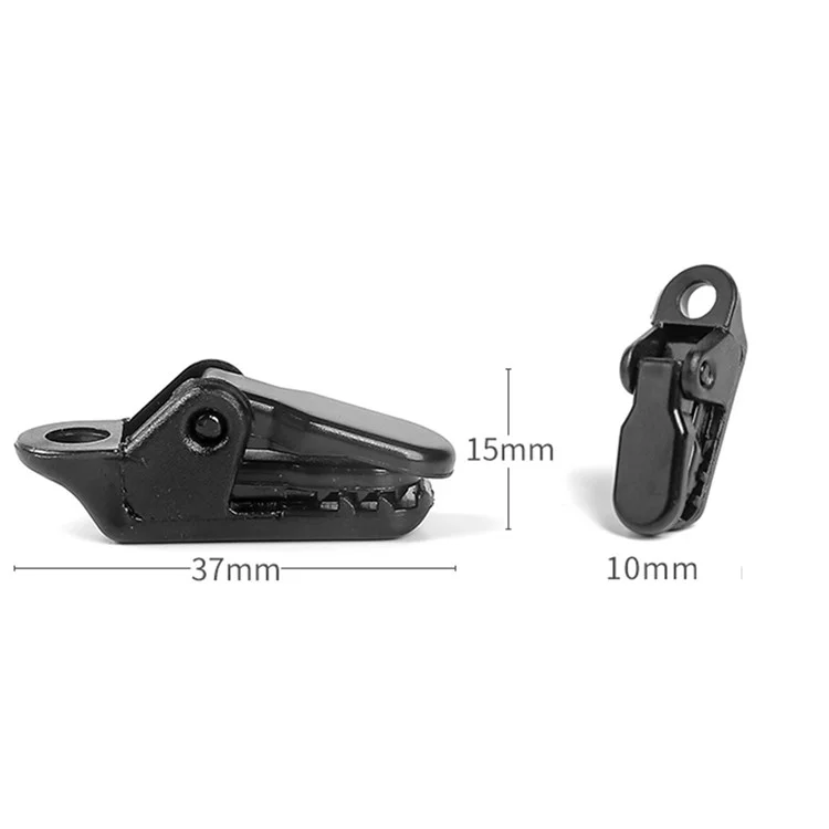 HALIN 10 Pezzi / Set Morsetto a Coccodrillo Clip Alligatore per Tenda da Campeggio Tenda Parasole Antivento Fissaggio per Outdoor Campeggio - Nero