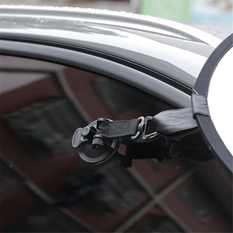 HALIN 4Pcs Car Side Awning Suction Cup Anchor Car Travel Camping Tarp Sucker Securing Hook - Red