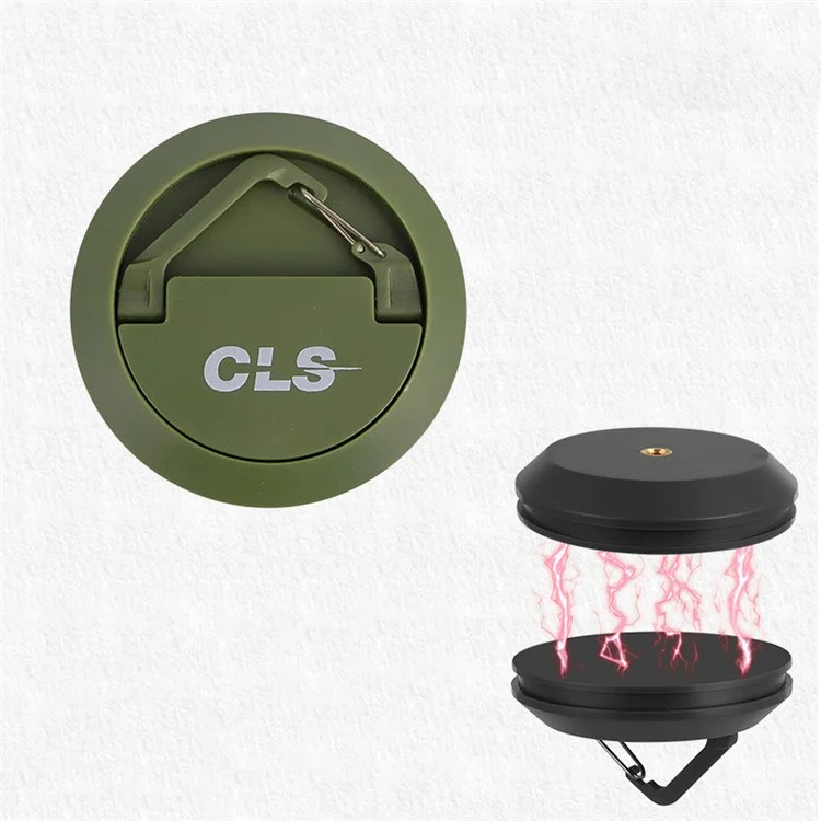 Gancho Magnético CLS ABS+Aço Inoxidável+Suporte de Imã para Barraca de Camping - Verde Exército