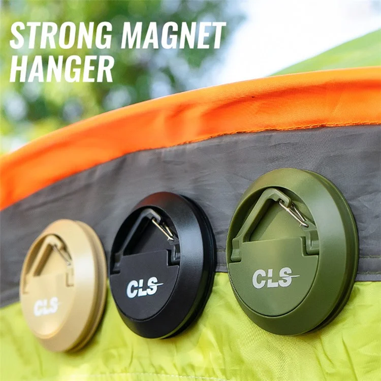 Gancho Magnético CLS ABS+Aço Inoxidável+Suporte de Imã para Barraca de Camping - Verde Exército