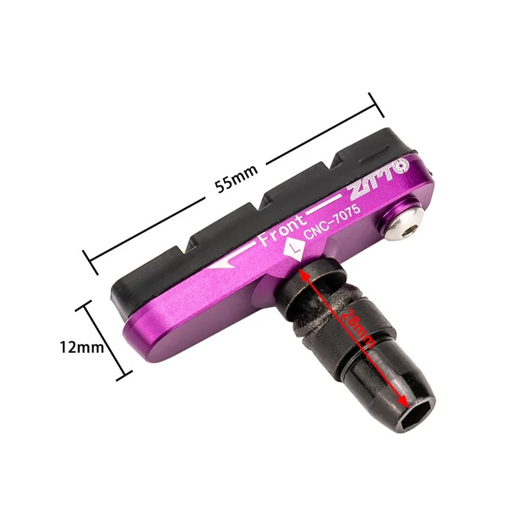 ZTTO ZDSCP 1 Coppia di tamponi per freni per bicicletta 55 mm per MTB Mountain Bicycle V-Brake Blocks - Blu