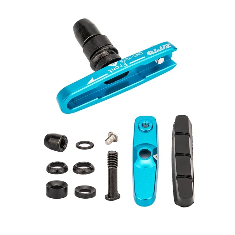 ZTTO ZDSCP 1 Coppia di tamponi per freni per bicicletta 55 mm per MTB Mountain Bicycle V-Brake Blocks - Blu