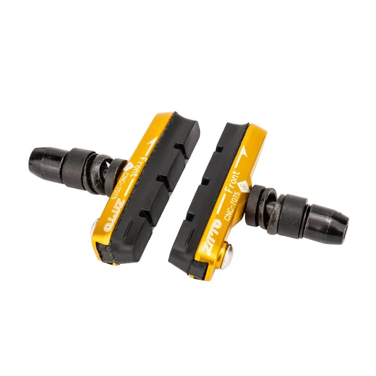 ZTTO ZDSCP 1 Pair Bike Brakes Pads Set 55mm for MTB Mountain Bicycle V-Brake Blocks - Gold