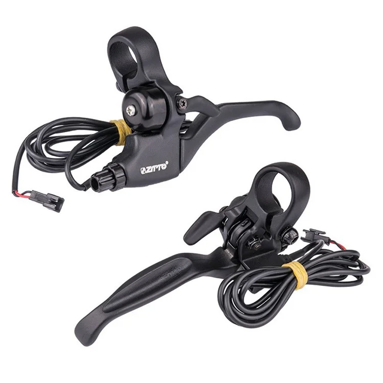 ZTTO SB4A 1 Par de Alças de Barra de Bicicleta Elétrica de Liga de Alumínio com Campainha