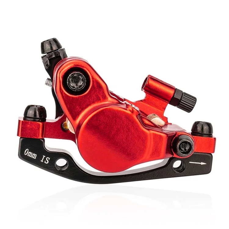 ZTTO XLYD1 1 Pair Front + Rear Aluminum Alloy MTB Bike Line Pulling Hydraulic Disc Brake Calipers - Red