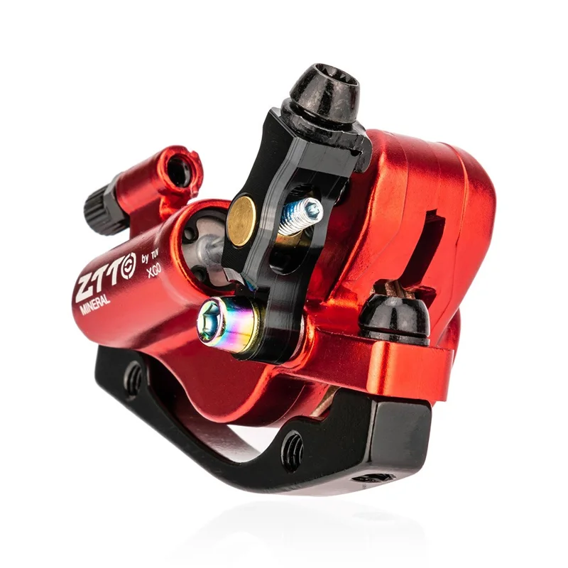 ZTTO XLYD1 1 Pair Front + Rear Aluminum Alloy MTB Bike Line Pulling Hydraulic Disc Brake Calipers - Black