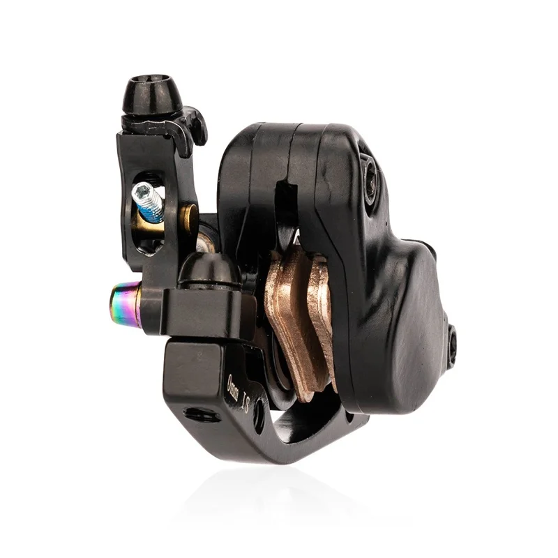 ZTTO XLYD1 1 Pair Front + Rear Aluminum Alloy MTB Bike Line Pulling Hydraulic Disc Brake Calipers - Black