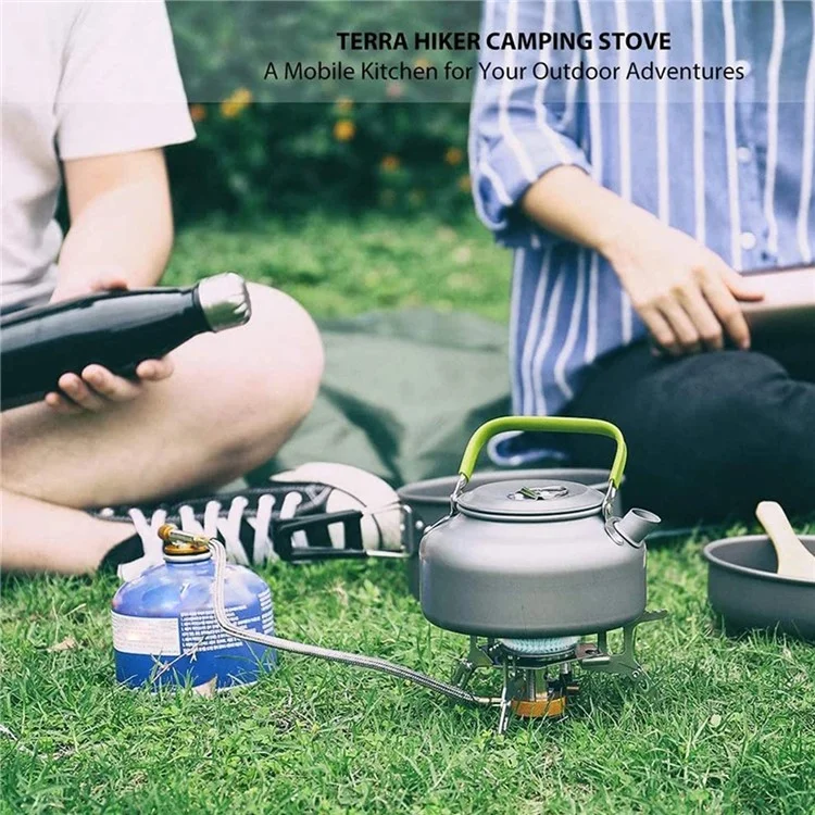 103 3500W Fornello a Gas Portatile Pieghevole per Esterni in Scatola Fornello a Gas Butano da Campeggio Picnic