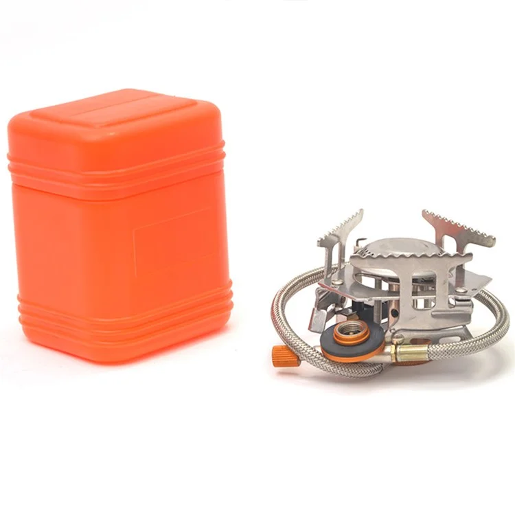103 3500W Fornello a Gas Portatile Pieghevole per Esterni in Scatola Fornello a Gas Butano da Campeggio Picnic