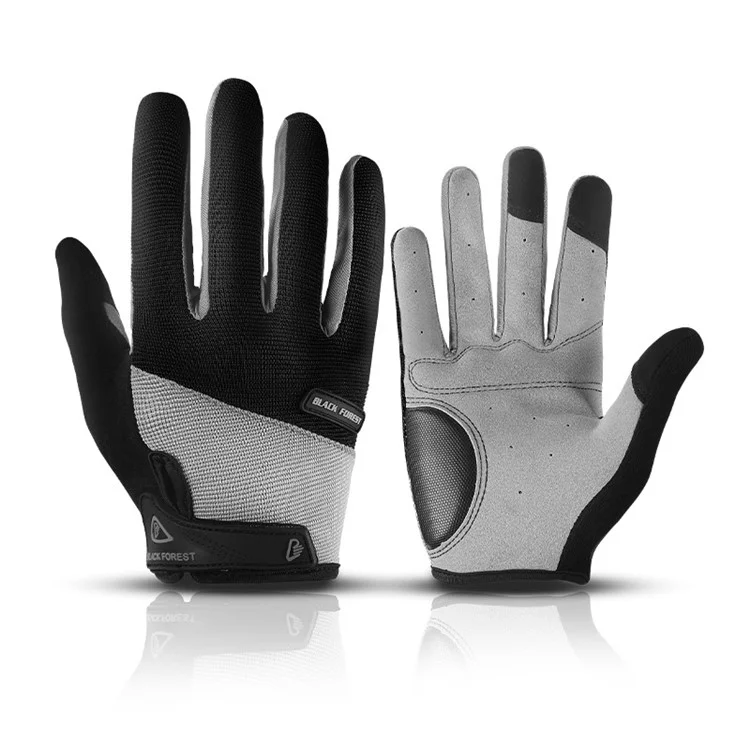 KYNCILOR A0056 One Pair Cycling Gloves Biking Gloves for Men Women Outdoor Full Finger Workout Gloves Sensitive Touch Screen Function Hiking Camping Gloves - Black//XL