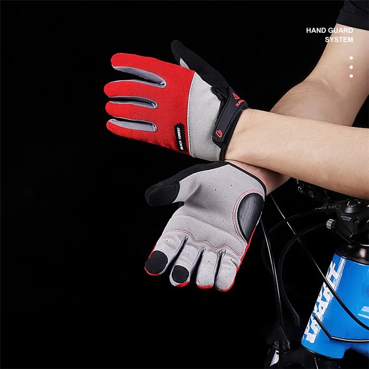 KYNCILOR A0056 One Pair Cycling Gloves Biking Gloves for Men Women Outdoor Full Finger Workout Gloves Sensitive Touch Screen Function Hiking Camping Gloves - Black//XL