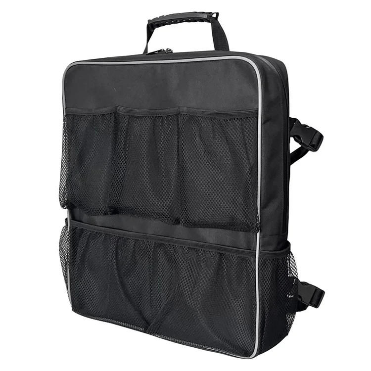 Waterproof Oxford Cloth Boat Seat Storage Bag Organizer with Mesh Pockets, 39x10x45cm