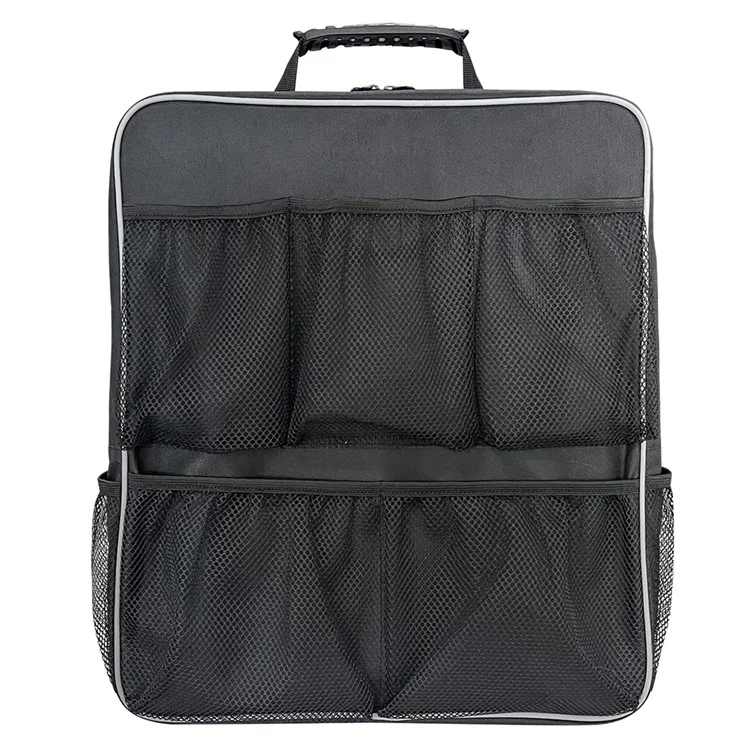Waterproof Oxford Cloth Boat Seat Storage Bag Organizer with Mesh Pockets, 39x10x45cm