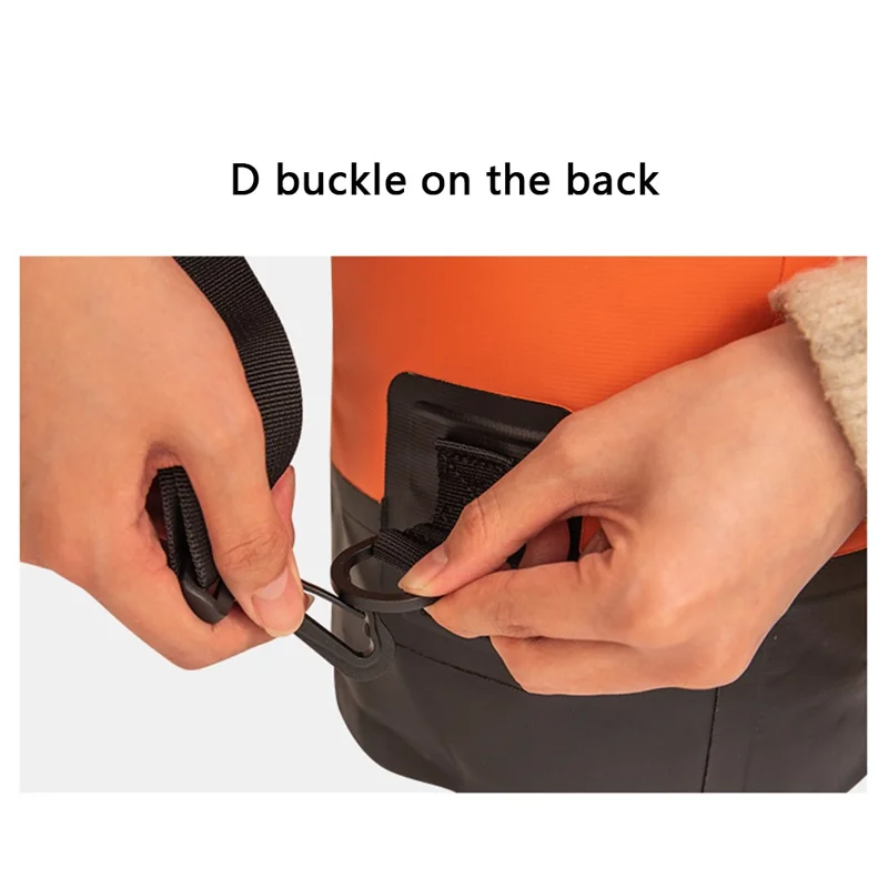 LUCKSTONE 10L Outdoor Sports Waterproof Backpack Dry Bag for Kayaking Boating - Blue