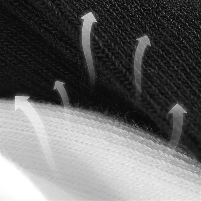 REXCHI XWZ10 1 Pair Cotton Cycling Socks Athletic Running Compression Sports Socks for Men, Women - White