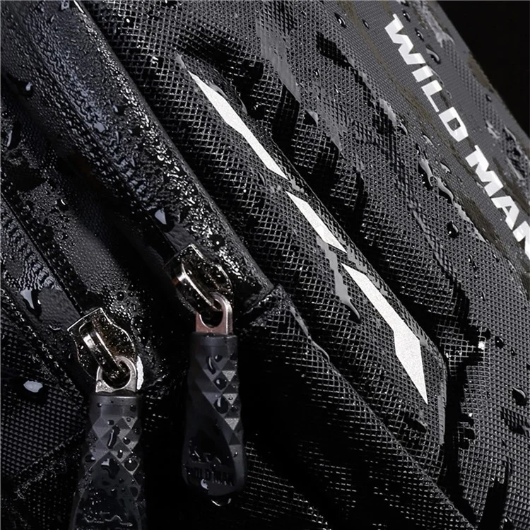 Sac de moto WILD MAN L1 3L Holster de cuisse Sac de hanche Sac à bandoulière Polyester+PU+EVA+TPU Sac de taille