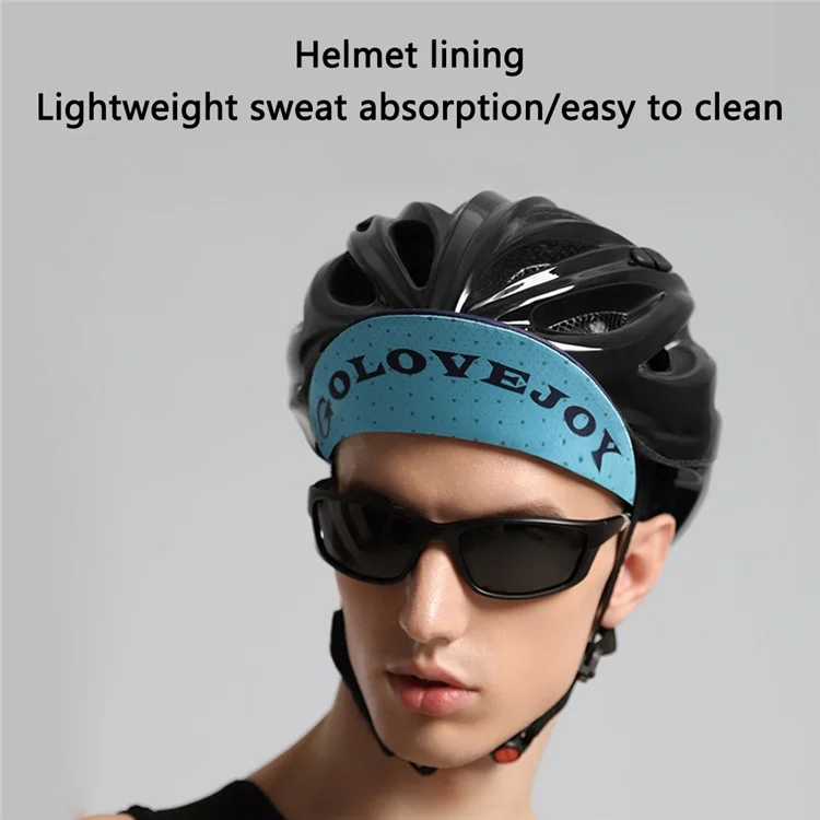 GOLOVEJOY XMZ287 Anti-UV Breathable Hat Cycling Skull Cap Under Helmet Liner with Sun Visor - White