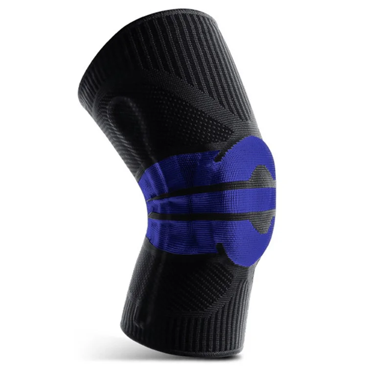KYNCILOR AB058 Breathable Knee Support Brace Silicone Kneecap for Running Riding Basketball 1/Pc Elastic Knitted Knee Protective Pads - Purple/XL