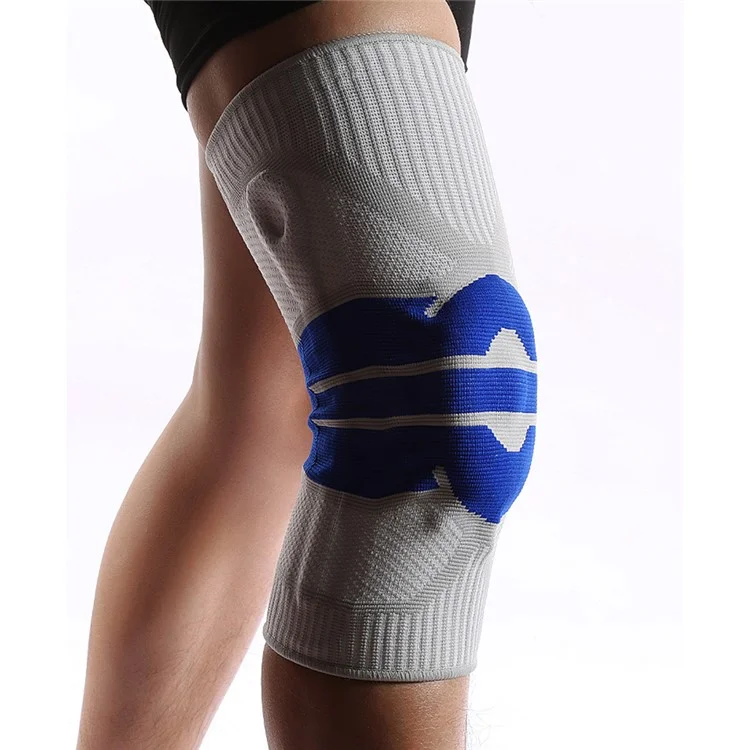KYNCILOR AB058 Breathable Knee Support Brace Silicone Kneecap for Running Riding Basketball 1/Pc Elastic Knitted Knee Protective Pads - Purple/XL