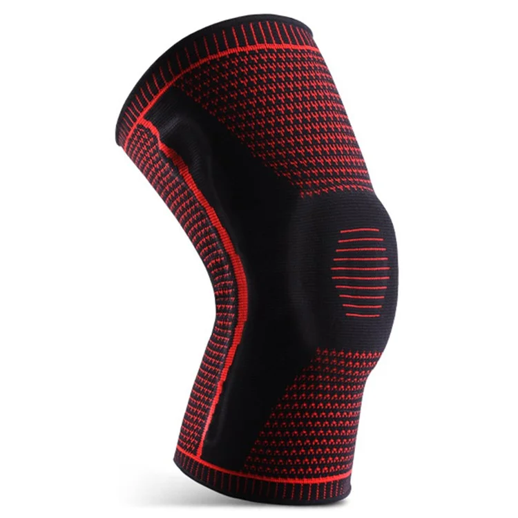 KYNCILOR AB066 Knee Brace Knee Compression Sleeve Support for Men and Women Compression Breathable Knee Pads - Red//XL