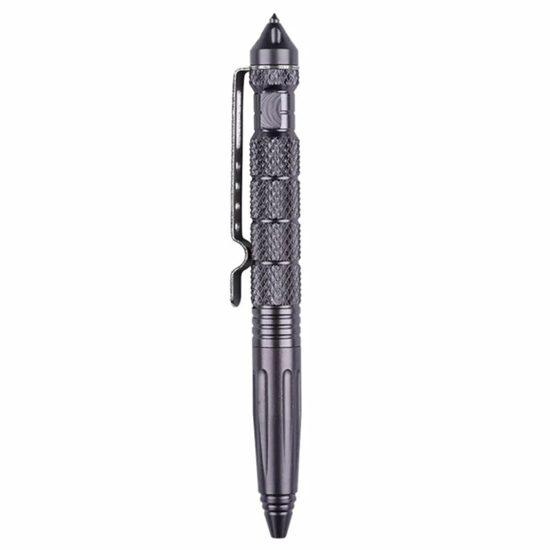 BH2S Penna tattica multiuso militare in acciaio al tungsteno per autodifesa - Grigio