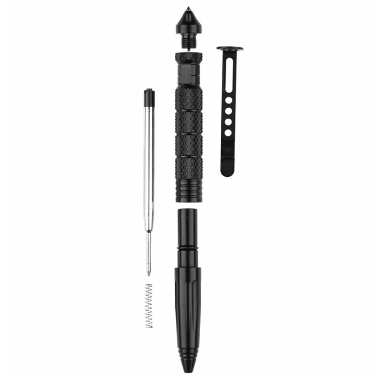 BH2S Penna tattica multiuso militare in acciaio al tungsteno per autodifesa - Grigio