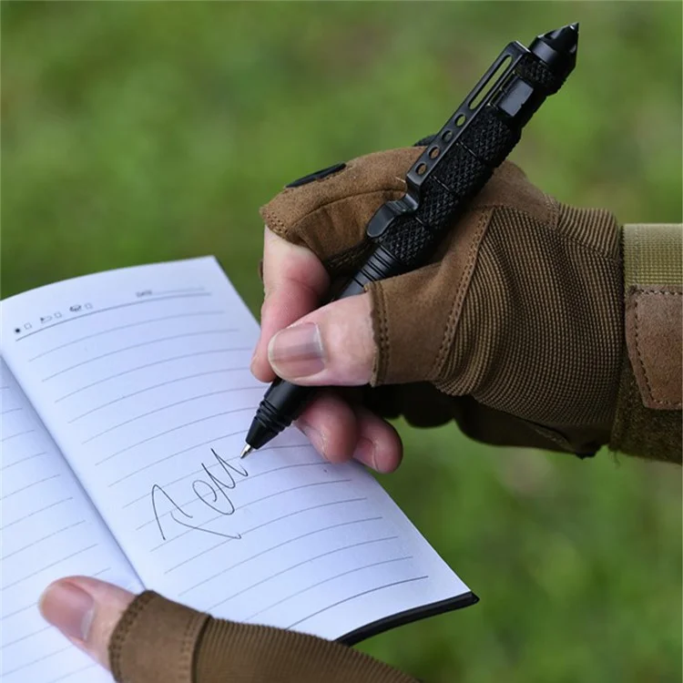 BH2S Penna tattica multiuso militare in acciaio al tungsteno per autodifesa - Grigio