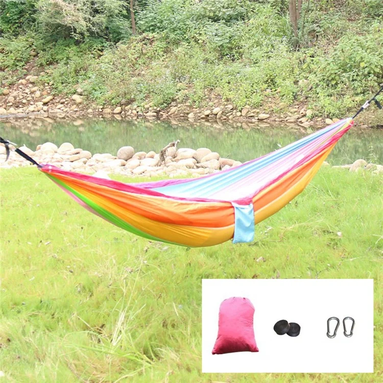 Camping Hanging Hammock Bedding, Taille dépliée : 260x140cm - Multi-Couleur