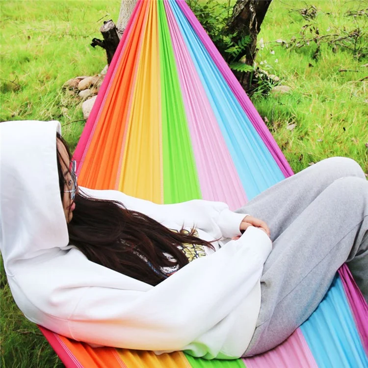 Camping Hanging Hammock Bedding, Taille dépliée : 260x140cm - Multi-Couleur