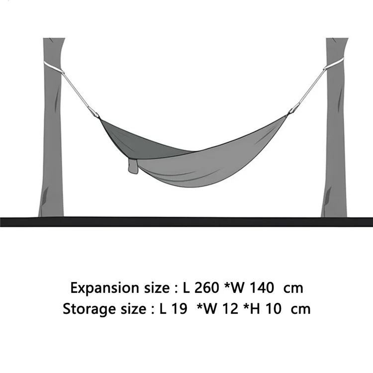 Camping Hanging Hammock Bedding, Taille dépliée : 260x140cm - Multi-Couleur