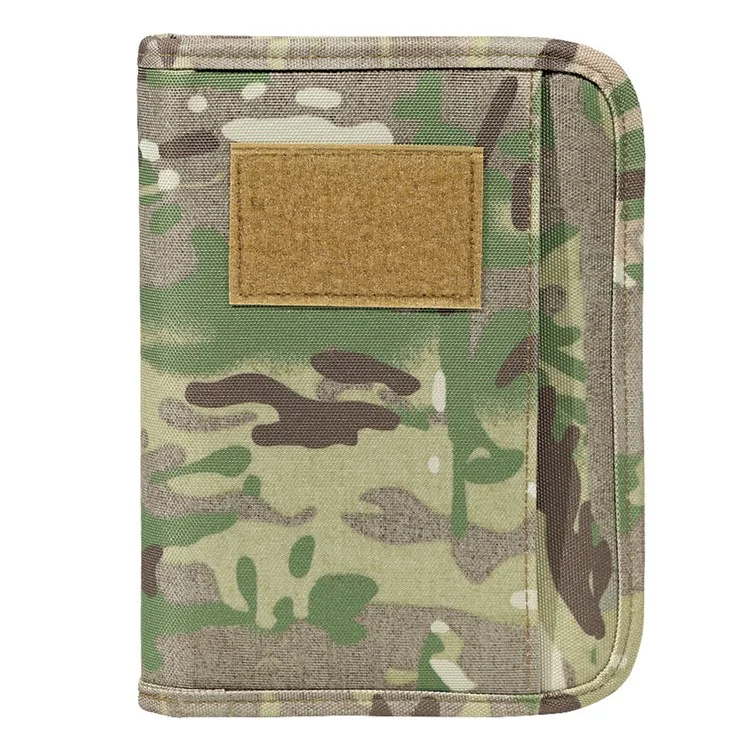 KOSIBATE H288 Ring Binder Tactical Notebook Cover with Zippered for Folders Cards, with 40 Sheets Of Loose Leaf Paper