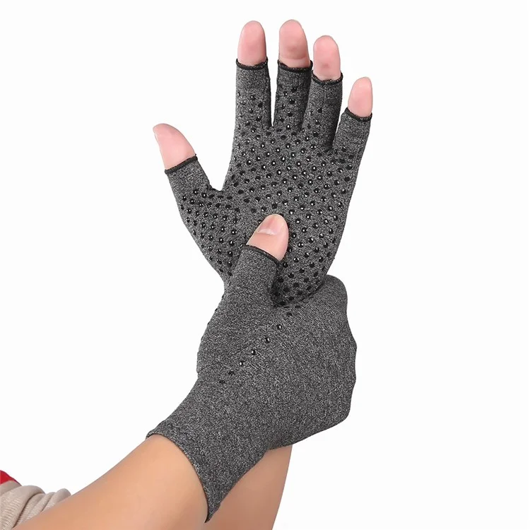 KYNCILOR A0046 1Par de guantes de artritis para mujeres/hombres Aliviar el dolor Guantes de compresión con agarre antideslizante para hinchazón reumática - L
