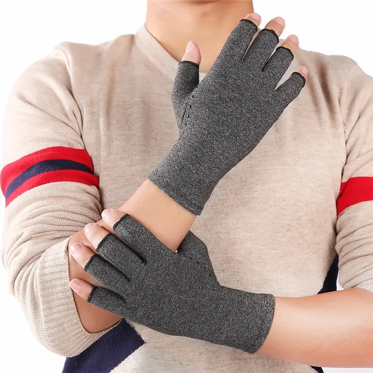 KYNCILOR A0046 1Par de guantes de artritis para mujeres/hombres Aliviar el dolor Guantes de compresión con agarre antideslizante para hinchazón reumática - L