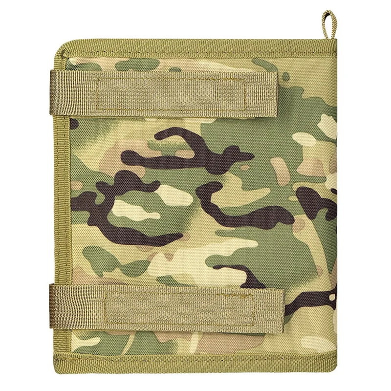 H276 Oxford Cloth+TPU Map Case Tactical Notebook Military Hiking Waterproof Map Storage Bag - Camouflage
