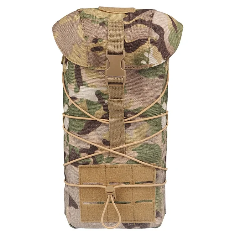 H286 Oxford Cloth Tactical Belt Bag Molle GP Pouch Utility Tools Storage Bag - Camouflage Khaki