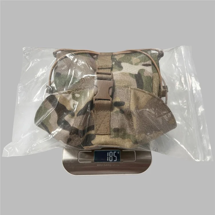 H286 Oxford Cloth Tactical Belt Bag Molle GP Pouch Utility Tools Storage Bag - Camouflage Khaki