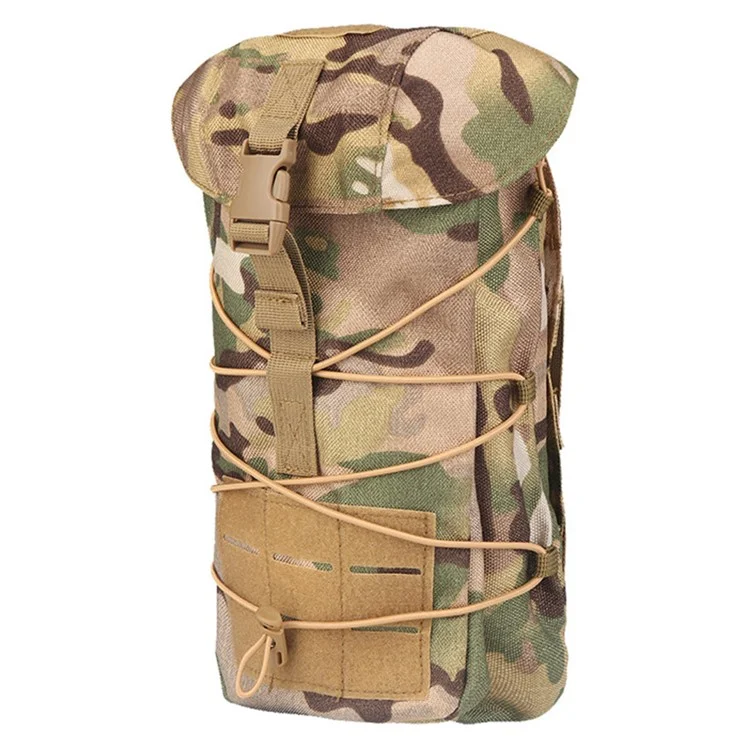 H286 Oxford Cloth Tactical Belt Bag Molle GP Pouch Utility Tools Storage Bag - Camouflage Khaki