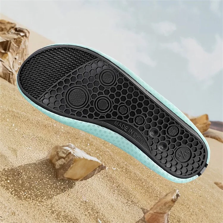 STX-01 1 Pair Quick-Dry Water Shoes Swim Beach Pool River Slip-On Barefoot Aqua Yoga Socks - Dark Blue / 40 / 41