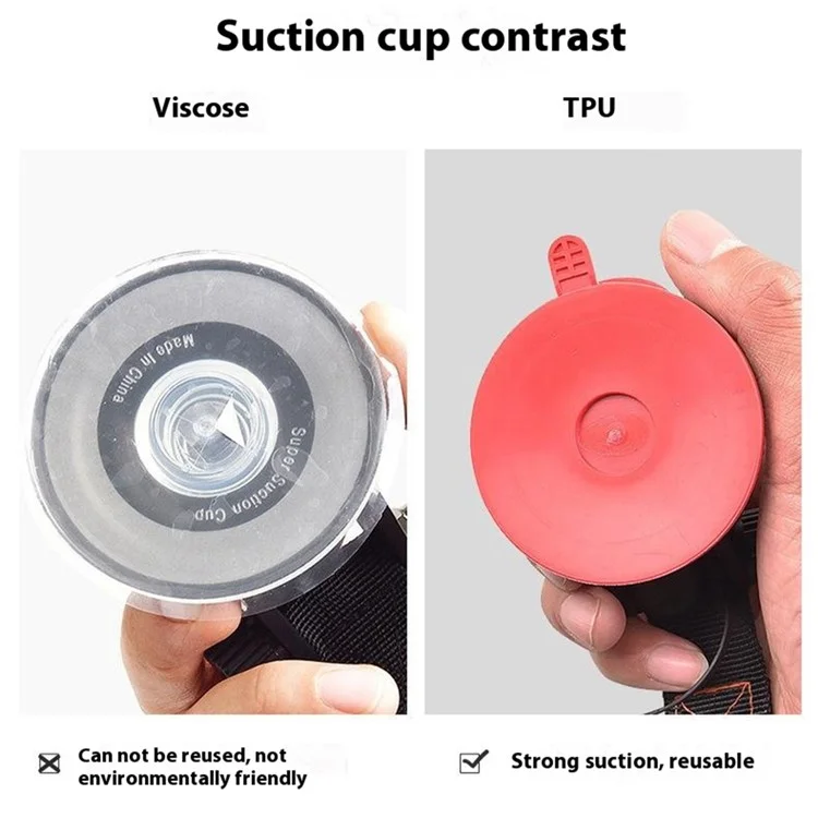 Tent Fixing Suction Cup Outdoor Sports Canopy Fixer Suction Hook, Max Bearing Capacity Within 1kg - Red