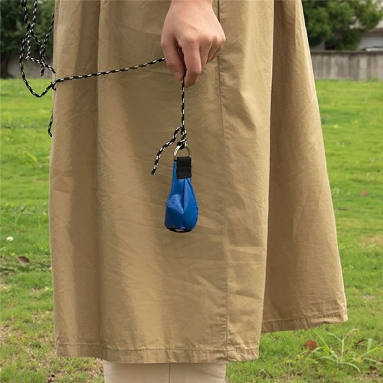 Outdoor Throw Weight Bag Climbing Rope Bag Throw Bag for Tree Rock Spelunking - Blue