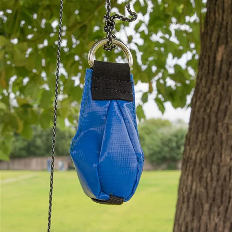 Outdoor Throw Weight Bag Climbing Rope Bag Throw Bag for Tree Rock Spelunking - Blue
