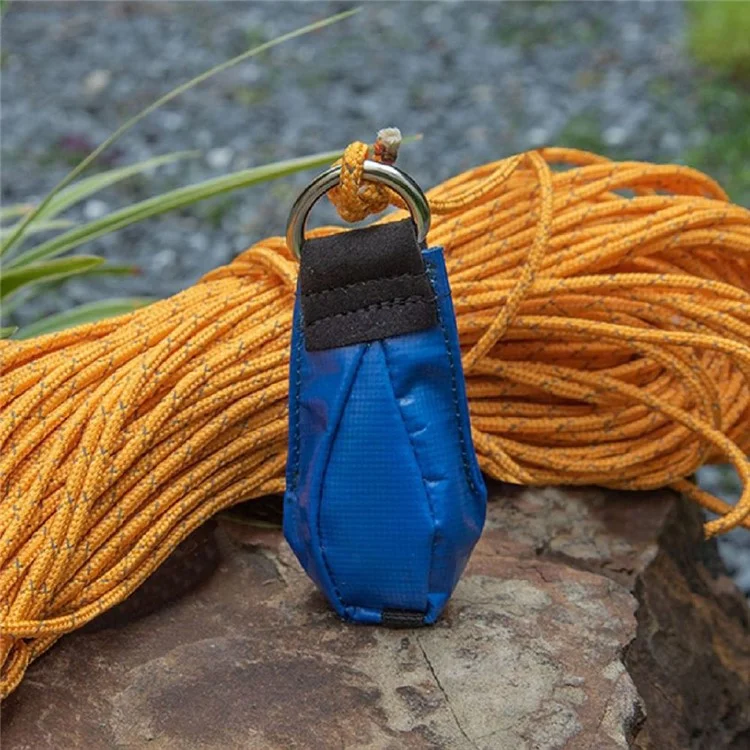 Outdoor Throw Weight Bag Climbing Rope Bag Throw Bag for Tree Rock Spelunking - Blue