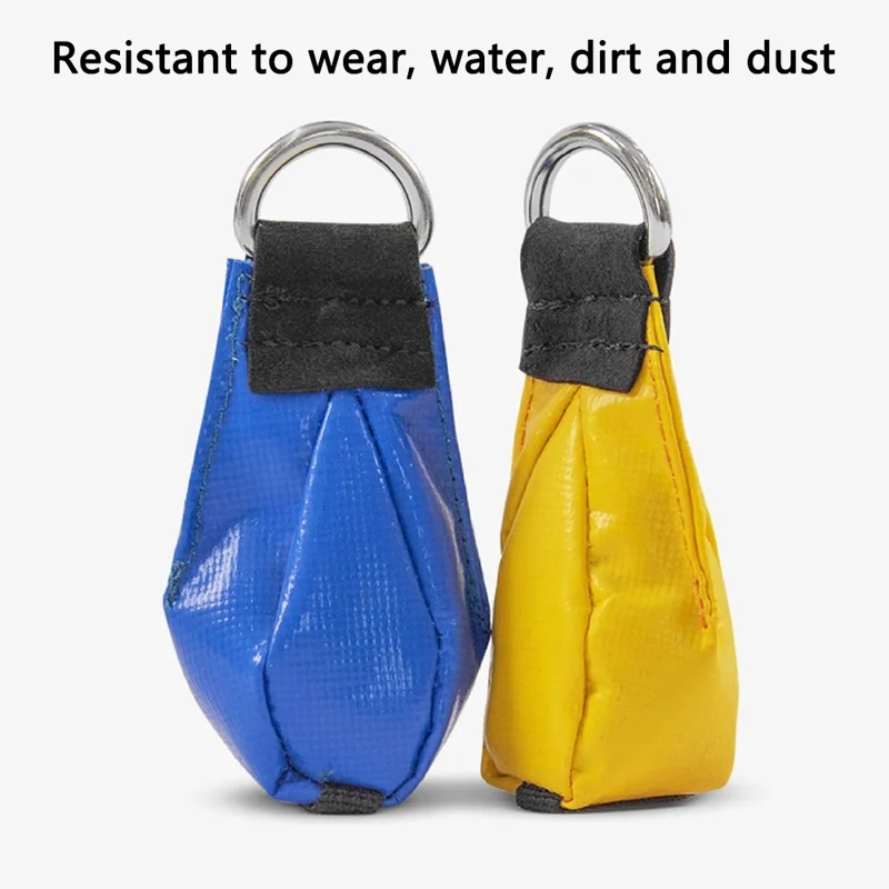 Outdoor Throw Weight Bag Climbing Rope Bag Throw Bag for Tree Rock Spelunking - Yellow