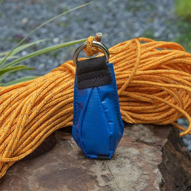 Outdoor Throw Weight Bag Climbing Rope Bag Throw Bag for Tree Rock Spelunking - Yellow