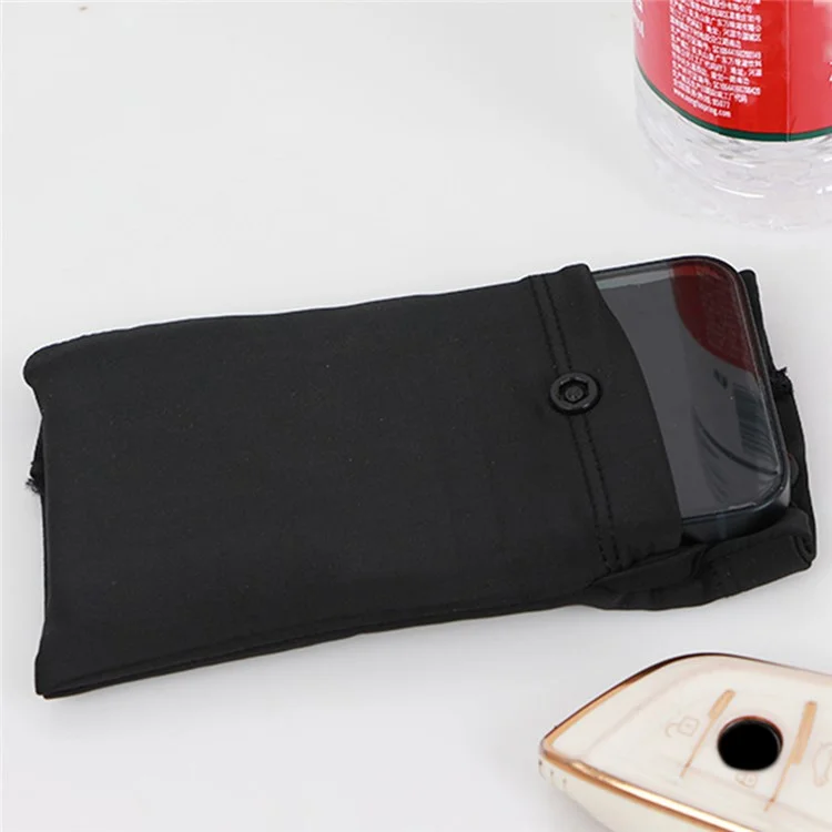 Funda para teléfono móvil con bolsillo para deportes al aire libre, guantes y tarjetas - Negro S / Mano derecha