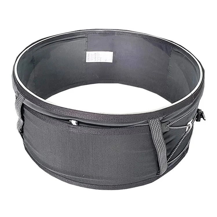 2309 Outdoor Sports Multiple Pockets Waist Bag Reflective Running Fanny Pack - Schwarz+XS / S / M