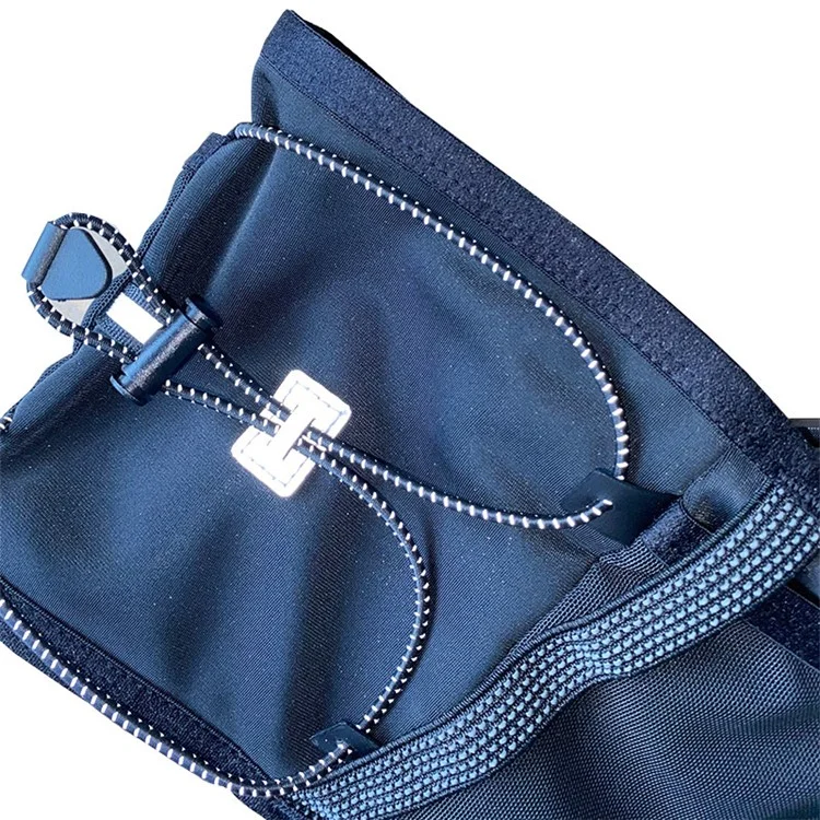 2309 Outdoor Sports Multiple Pockets Waist Bag Reflective Running Fanny Pack - Schwarz+XS / S / M